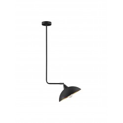 Sandy Black Metal Outside Gold Metal Inside LED E27 1x12 Watt 230 Volt IP20 Bulb Excluded L: 40 W: 27 H: 120 cm Fixed height Adj