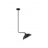 Sandy Black Metal Outside Gold Metal Inside LED E27 1x12 Watt 230 Volt IP20 Bulb Excluded L: 40 W: 27 H: 120 cm Fixed height Adj