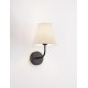 Black Metal & Cream Fabric Shade LED E27 1x12 Watt 230 Volt IP20 Bulb Excluded D: 17 W: 22.5 H: 29 cm 