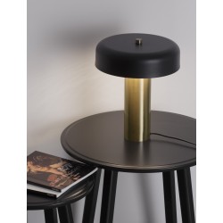 Gold & Black Aluminium & Acrylic LED 18 Watt 230 Volt 733.9Lm 3000K IP20 Cable Length: 175 cm D: 25 H: 31 cm 