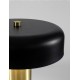Gold & Black Aluminium & Acrylic LED 18 Watt 230 Volt 733.9Lm 3000K IP20 Cable Length: 175 cm D: 25 H: 31 cm 