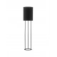Black Fabric Shade & Black Aluminium LED E27 1x12 Watt 230 Volt IP20 Bulb Excluded Cable Length: 300 cm D: 30 H: 135 cm 