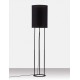 Black Fabric Shade & Black Aluminium LED E27 1x12 Watt 230 Volt IP20 Bulb Excluded Cable Length: 300 cm D: 30 H: 135 cm 