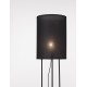 Black Fabric Shade & Black Aluminium LED E27 1x12 Watt 230 Volt IP20 Bulb Excluded Cable Length: 300 cm D: 30 H: 135 cm 