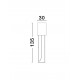 Black Fabric Shade & Black Aluminium LED E27 1x12 Watt 230 Volt IP20 Bulb Excluded Cable Length: 300 cm D: 30 H: 135 cm 