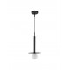 Sandy Black Metal Opal Glass LED G9 1x5 Watt 230 Volt IP20 Bulb Excluded D: 22 H1: 55 H2: 150 cm Adjustable height 