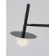 Sandy Black Metal Opal Glass LED G9 1x5 Watt 230 Volt IP20 Class II Bulb Excluded D: 42 H: 165 cm 