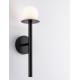 Sandy Black Metal Opal Glass LED G9 1x5 Watt IP20 Bulb Excluded D: 12 W: 14 H: 45 cm 