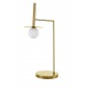 Brass Gold Metal Opal Glass LED G9 1x5 Watt 230 Volt IP20 Class II Bulb Excluded D: 32 H: 68 cm 