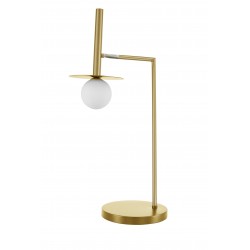 Brass Gold Metal Opal Glass LED G9 1x5 Watt 230 Volt IP20 Class II Bulb Excluded D: 32 H: 68 cm 