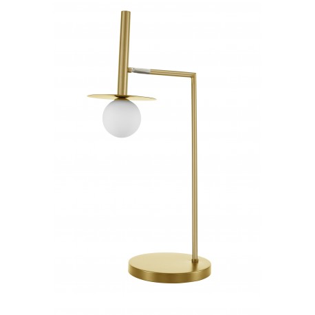 Brass Gold Metal Opal Glass LED G9 1x5 Watt 230 Volt IP20 Class II Bulb Excluded D: 32 H: 68 cm 