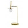 Brass Gold Metal Opal Glass LED G9 1x5 Watt 230 Volt IP20 Class II Bulb Excluded D: 32 H: 68 cm