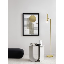 Brass Gold Metal Opal Glass LED G9 1x5 Watt 230 Volt IP20 Class II Bulb Excluded D: 42 H: 165 cm 