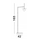 Brass Gold Metal Opal Glass LED G9 1x5 Watt 230 Volt IP20 Class II Bulb Excluded D: 42 H: 165 cm 