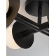 Sandy Black Metal Opal Glass LED G9 4x5 Watt 230 Volt IP20 Bulb Excluded L: 51 W: 37 H: 17 cm 