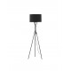 Black Fabric Shade Black Metal LED E27 1x12 Watt 230 Volt IP20 Bulb Excluded Cable Length: 200 cm D: 44 W: 38 H: 145 cm 