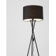 Black Fabric Shade Black Metal LED E27 1x12 Watt 230 Volt IP20 Bulb Excluded Cable Length: 200 cm D: 44 W: 38 H: 145 cm 