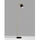 Gold Metal Sandy Black Metal Shade Black Base LED E27 1x12 Watt 230 Volt IP20 Bulb Excluded Cable Length: 180 cm D: 35 H: 153.5 