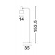 Gold Metal Sandy Black Metal Shade Black Base LED E27 1x12 Watt 230 Volt IP20 Bulb Excluded Cable Length: 180 cm D: 35 H: 153.5 