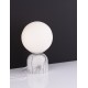 White Marble Opal Glass LED E14 1x5 Watt 230 Volt IP20 Bulb Excluded D: 14.5 H: 24 cm 