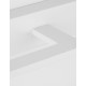 Sandy White Aluminium & Acrylic LED 12 Watt 230 Volt 913Lm 3000K IP44 L: 41.5 W: 14 H: 6 cm 