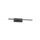 Sandy Black Aluminium & Acrylic LED 12 Watt 230 Volt 913Lm 3000K IP44 L: 41.5 W: 14 H: 6 cm 