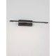 Sandy Black Aluminium & Acrylic LED 12 Watt 230 Volt 913Lm 3000K IP44 L: 41.5 W: 14 H: 6 cm 