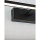Sandy Black Aluminium & Acrylic LED 12 Watt 230 Volt 913Lm 3000K IP44 L: 41.5 W: 14 H: 6 cm 