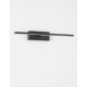 Sandy Black Aluminium & Acrylic LED 12 Watt 230 Volt 913Lm 3000K IP44 L: 41.5 W: 14 H: 6 cm 