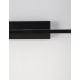 Sandy Black Aluminium & Acrylic LED 12 Watt 230 Volt 913Lm 3000K IP44 L: 41.5 W: 14 H: 6 cm 