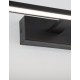 Sandy Black Aluminium & Acrylic LED 12 Watt 230 Volt 913Lm 3000K IP44 L: 41.5 W: 14 H: 6 cm 