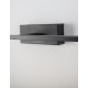 Sandy Black Aluminium & Acrylic LED 12 Watt 230 Volt 913Lm 3000K IP44 L: 41.5 W: 14 H: 6 cm 