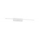 Sandy White Aluminium & Acrylic LED 20 Watt 230 Volt 1615Lm 3000K IP44 L: 62 W: 14 H: 6 cm 
