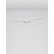 Sandy White Aluminium & Acrylic LED 30 Watt 230 Volt 2422Lm 3000K IP44 L: 96 W: 14 H: 6 cm 