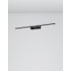 Sandy Black Aluminium & Acrylic LED 30 Watt 230 Volt 2422Lm 3000K IP44 L: 96 W: 14 H: 6 cm 