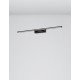 Sandy Black Aluminium & Acrylic LED 30 Watt 230 Volt 2422Lm 3000K IP44 L: 96 W: 14 H: 6 cm 