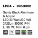 Sandy Black Aluminium & Acrylic LED 30 Watt 230 Volt 2422Lm 3000K IP44 L: 96 W: 14 H: 6 cm 