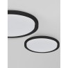 Triac Dimmable Matt Black Metal & Acrylic Diffuser LED 40 Watt 230 Volt 2200Lm 3000K IP20 D: 46 H: 7.5 cm