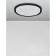 Triac Dimmable Matt Black Metal & Acrylic Diffuser LED 50 Watt 230 Volt 2750Lm 3000K IP20 D: 56 H: 7.5 cm 