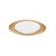 Triac Dimmable Golden Leaf Metal & White Acrylic Diffuser LED 28 Watt 230 Volt 1400Lm 3000K IP20 D: 50 H: 10 cm 