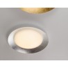 Triac Dimmable Silver Leaf Metal & White Acrylic Diffuser LED 28 Watt 230 Volt 1400Lm 3000K IP20 D: 50 H: 10 cm