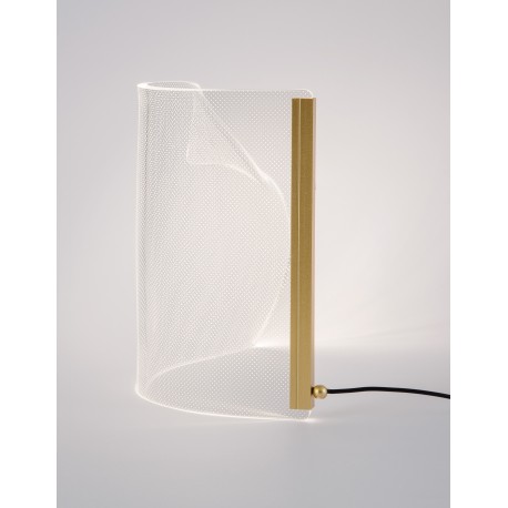 Gold Aluminium & Acrylic LED 6 Watt 230 Volt 348Lm 3000K IP20 Cable Length: 200 cm L: 22 W: 12 H: 20 cm 