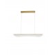 Triac Dimmable Gold Aluminium & Acrylic LED 34 Watt 230 Volt 2562Lm 3000K IP20 L: 98 W: 21 H: 150 cm Adjustable Height 