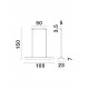 Triac Dimmable Gold Aluminium & Acrylic LED 34 Watt 230 Volt 2562Lm 3000K IP20 L: 98 W: 21 H: 150 cm Adjustable Height 