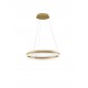 Triac Dimmable Gold Aluminium & Acrylic LED 75 Watt 230 Volt 2947Lm 3000K IP20 D: 60 H: 150 cm Adjustable Height 