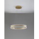 Triac Dimmable Gold Aluminium & Acrylic LED 75 Watt 230 Volt 2947Lm 3000K IP20 D: 60 H: 150 cm Adjustable Height 