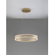 Triac Dimmable Gold Aluminium & Acrylic LED 75 Watt 230 Volt 2947Lm 3000K IP20 D: 60 H: 150 cm Adjustable Height 