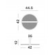 Triac Dimmable Coffee Brown Aluminium & Acrylic LED 29 Watt 230 Volt 1865Lm 3000K IP20 D: 44.5 W: 42 H: 12.3 cm 