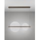 Triac Dimmable Coffee Brown Aluminium & Acrylic LED 43 Watt 230 Volt 2179Lm 3000K IP20 L: 91 W: 50 H: 150 cm Adjustable Height 