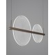 Triac Dimmable Coffee Brown Aluminium & Acrylic LED 43 Watt 230 Volt 2179Lm 3000K IP20 L: 91 W: 50 H: 150 cm Adjustable Height 